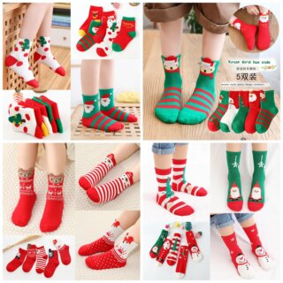 Winter Wool Socks Unisex Cartoon Thick Warm Christmas Socks